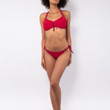 Bikini a triangolo non imbottito con ferretto invisibile - ROSSO - UO01