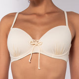 Bikini top con coppe imbottite e ferretto - BURRO - UO02