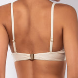 Bikini top con coppe imbottite e ferretto - BURRO - UO02