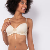 Bikini top con coppe imbottite e ferretto - BURRO - UO02