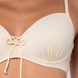 Bikini top con coppe imbottite e ferretto - BURRO - UO02