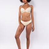 Bikini top con coppe imbottite e ferretto - BURRO - UO02