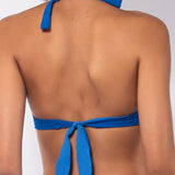 Bikini a triangolo alto regolabile non imbottito - BLUETTE - UO06