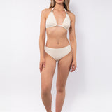 Bikini a triangolo alto regolabile non imbottito - BURRO - UO06