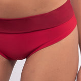Slip bikini a vita alta - ROSSO - UO11