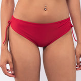 Slip bikini con coulisse - ROSSO - UO14