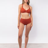 Bikini a triangolo non imbottito con ferretto - CARAMELLO - UO18