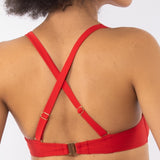 Bikini a triangolo non imbottito con ferretto - ROSSO - UO18