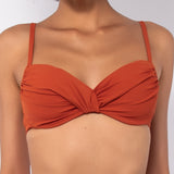 Bikini francese non imbottito con ferretto invisibile - CARAMELLO - UO19