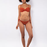 Bikini francese non imbottito con ferretto invisibile - CARAMELLO - UO19