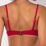 Bikini francese non imbottito con ferretto invisibile - ROSSO - UO19