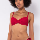 Bikini francese non imbottito con ferretto invisibile - ROSSO - UO19