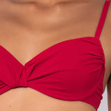 Bikini francese non imbottito con ferretto invisibile - ROSSO - UO19