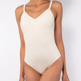 Costume intero con coppe imbottite estraibili - BURRO - UO23