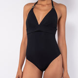 Costume intero con coppe imbottite estraibili - NERO - UO25