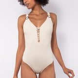 Costume intero non imbottito con ferretto invisibile - BURRO - UO27