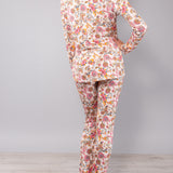 Pigiama Aperto Lungo in Viscosa Lotus - ROSA - LO13