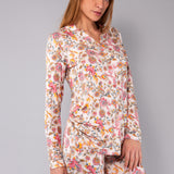 Pigiama Aperto Lungo in Viscosa Lotus - ROSA - LO13