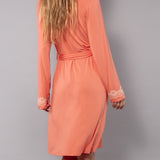 Vestaglia Incrociata Corta in Viscosa - PESCA - PR70