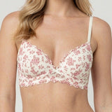Reggiseno Triangolo in Tulle Bouquet con Coppe Imbottite - FUXIA - NB21