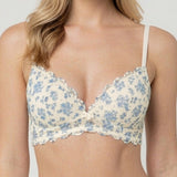 Reggiseno Triangolo in Tulle Bouquet con Coppe Imbottite - DENIM - NB21