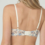 Reggiseno Triangolo in Tulle Bouquet con Coppe Imbottite - DENIM - NB21