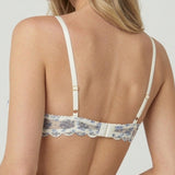 Reggiseno Push-up in Tulle Bouquet con Ferretto - DENIM - NB24