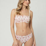 Reggiseno a Fascia in Tulle Bouquet con Ferretto - FUXIA - NB26