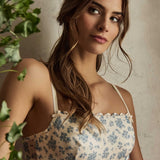 Reggiseno a Fascia in Tulle Bouquet con Ferretto - DENIM - NB26