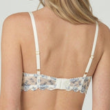 Reggiseno a Fascia in Tulle Bouquet con Ferretto - DENIM - NB26
