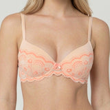 Reggiseno Coppe Graduate in Pizzo senza Ferretto - PESCA - PR23