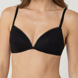 Triangolo con coppe imbottite senza ferretto in tulle - NERO - SP21