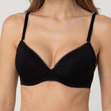 Reggiseno con coppe graduate in tulle - NERO - SP23