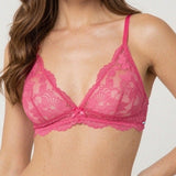 Triangolo non imbottito senza ferretto in pizzo - FUXIA - WF20