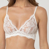 Triangolo non imbottito senza ferretto in pizzo - MILK - WF20