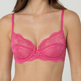 Reggiseno francese con ferretto in pizzo - FUXIA - WF22