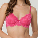 Reggiseno con coppe graduate in pizzo - FUXIA - WF23