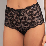 Culotte in pizzo - NERO - WF34