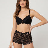 Culotte in pizzo - NERO - WF34