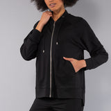 Felpa con Zip - NERO - CL51