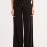 Pantaloni Ampi Viscosa - NERO - CL60