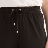 Pantaloni Ampi Viscosa - NERO - CL60