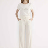 Pantaloni Ampi Viscosa - MILK - CL60