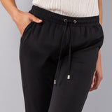 Pantaloni Jogger Viscosa - NERO - CL61