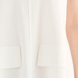 Abito Corto Smanicato in Viscosa - MILK - CL80