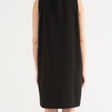 Abito Corto in Viscosa con Strass - NERO - CL81