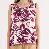 Top Smanicato Stampa Etno - BORDEAUX - EC40