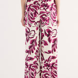 Pantaloni Lunghi Stampa Etno - BORDEAUX - EC60