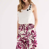 Pantaloni Lunghi Stampa Etno - BORDEAUX - EC60