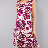 Abito Corto Stampa Etno - BORDEAUX - EC80